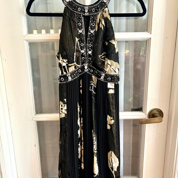 Beautiful Beaded SZ 2 Sue Wong Noturne Halter Cocktail Dress - Picture 1 of 6